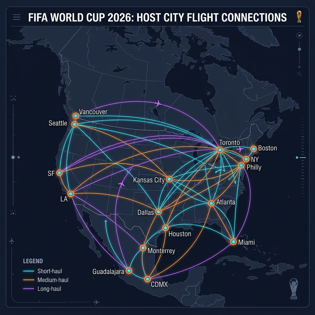Mapa conectividad aerea Mundial 2026