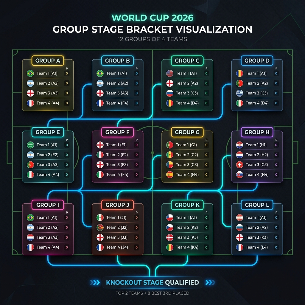 Los 12 grupos del Mundial 2026